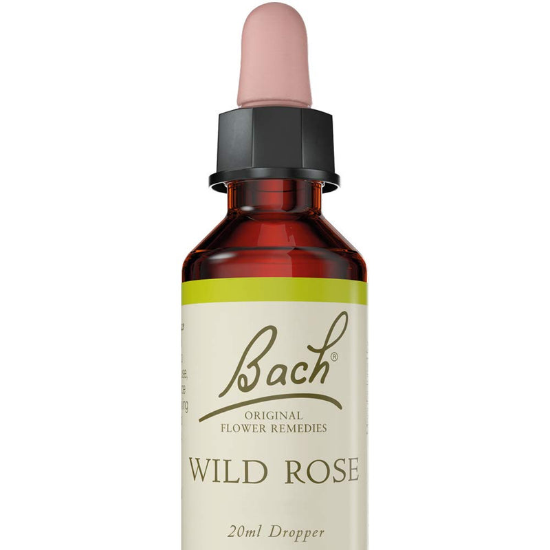 Bach Original Flower Remedy Wild Rose, Flower Essences, Vegan formula, Let me be me, An Individual and Personal Approach to Emotional Wellness, Easy to use, 1 Dropper Bottle x 20 ml - NewNest Australia
