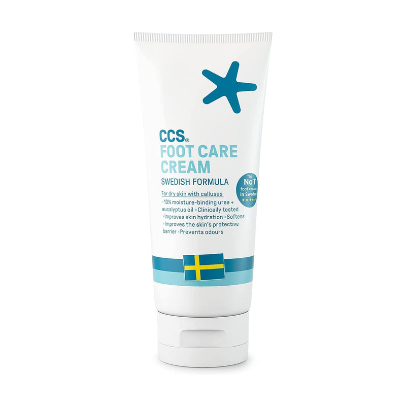 CCS Professional Foot Care Cream for Cracked Heels and Dry Skin 175 ml - Foot Cream with 10% Urea and Eucalyptus Oil - Moisturise and Soften Hard, Rough Skin and Callused Feet - Suitable for Diabetics - NewNest Australia