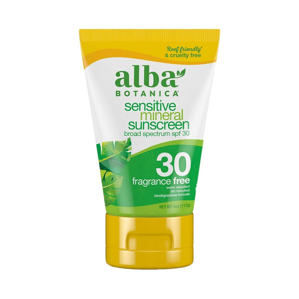 Alba Botanica Sunscreens Sensitive Mineral Lotion SPF30, 100 g - NewNest Australia