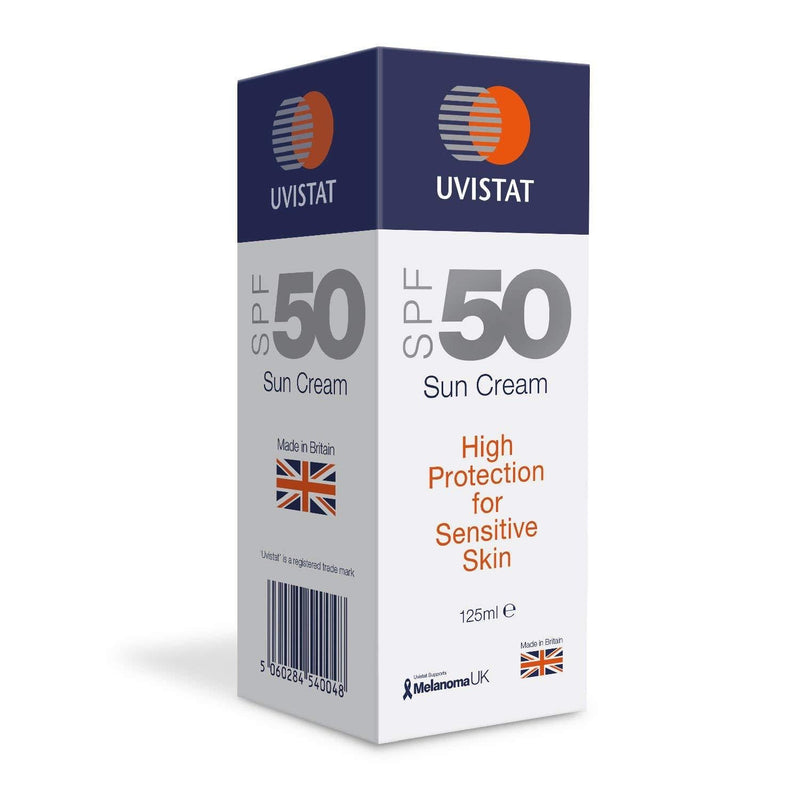 Uvistat Sun Cream | SPF50 | Moisturising, Sun Cream for Sensitive Skin | 125 ml 125 ml (Pack of 1) - NewNest Australia