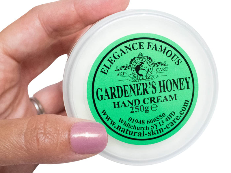 Gardeners Honey Hand Cream 250g as Recommended by BBC Gardeners World 2021 Made by Elegance Natural Skin Care MULTI AWARD WINNING - NewNest Australia