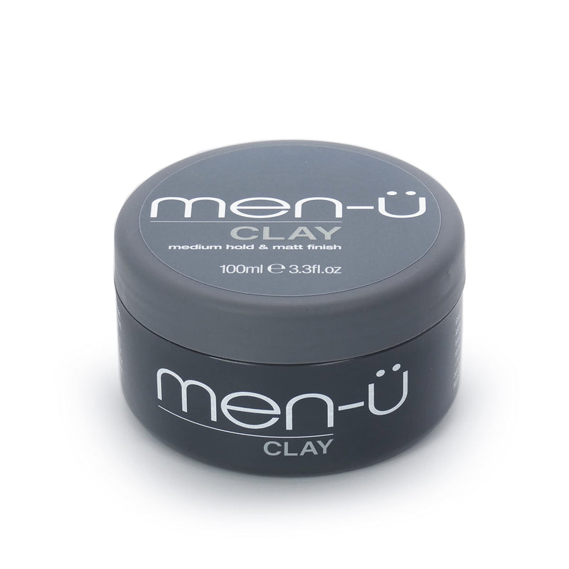 men-u hair CLAY 100ml, mens hair products – Great for matt, choppy and dishevelled styles. SIGNATURE WATERMELON FRAGRANCE - Mens hair wax w/medium hold & matt finish. Single walled 100ml styling puck - NewNest Australia