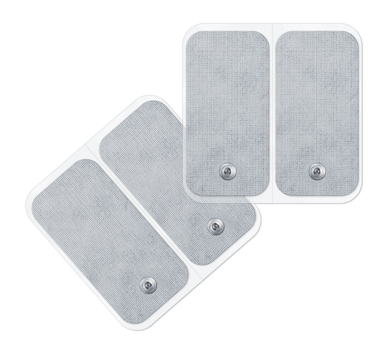 Beurer Self-Adhesive Gel Electrode Pads, 50 x 100 mm, Replacement Set of 4 Pads, TENS and EMS Electrodes suitable for Beurer Electrostimulators 4 Electrodes - NewNest Australia