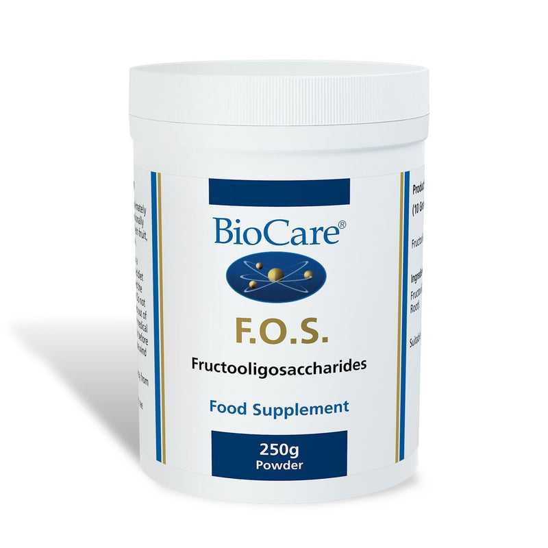 BioCare F.O.S. | Fructooligosaccharide Powder | Food Supplement | Healthy Alternative to Sugar and Sweeteners | Suitable for Vegetarians and Vegans | 250g - NewNest Australia