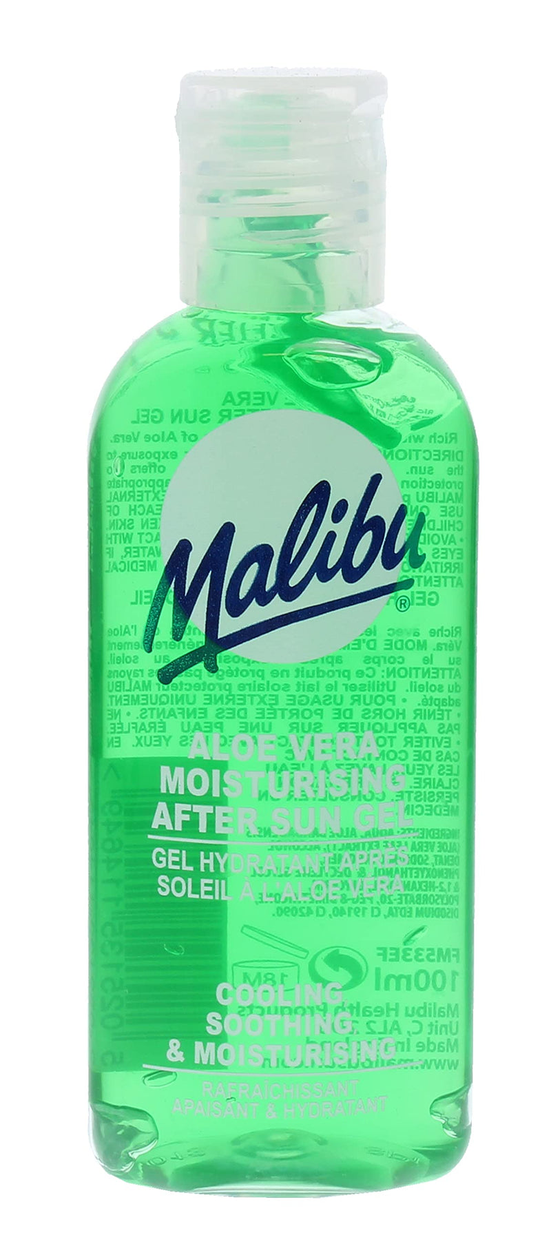 Malibu Cooling and Soothing After-Sun Moisturising Gel, 100ml, Aloe-Vera 100 ml (Pack of 1) - NewNest Australia