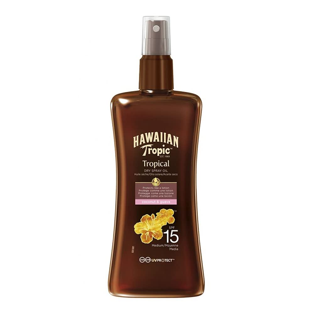 Hawaiian Tropic Protective Dry Spray Oil, SPF 15, 200ml - NewNest Australia