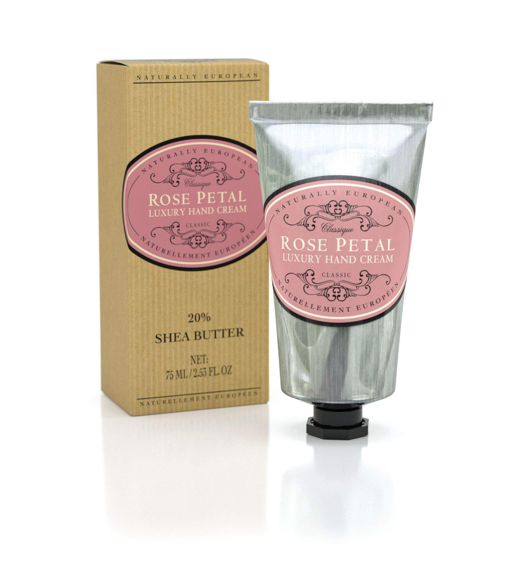 Naturally European Rose Petal Luxury Hand Cream 20% Shea Butter 75ml | Combats Dry Skin For Those Hardworking Hands | Hand Cream, Hand Cream for Very Dry Hands, Shea Butter - NewNest Australia