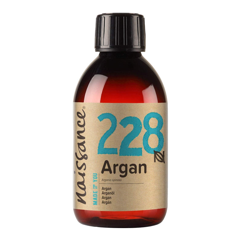 Naissance Argan Oil (no. 228) 250ml - Pure & Natural, Anti-Ageing, Antioxidant, Vegan, Hexane Free, No GMO - Natural Moisturiser & Conditioner for Face, Hair, Skin, Beard & Cuticles - NewNest Australia