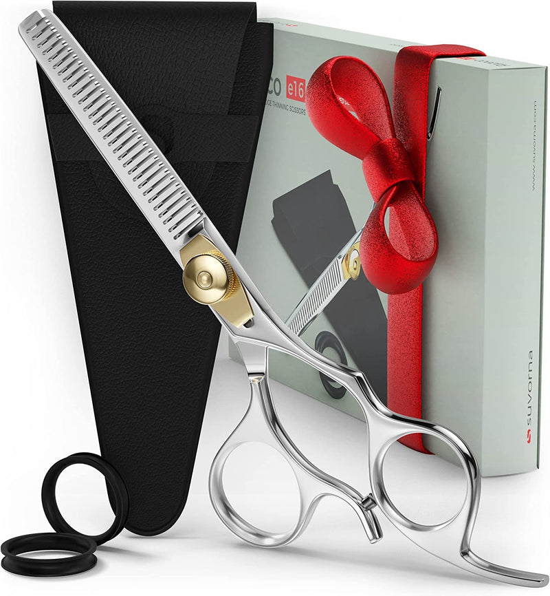 Suvorna Professional Hairdressing Thinning Scissors 6.5 inches - Barber Hair Thinning Scissors for Ladies Men Kids - Hairdresser Thinning Scissors for Hair Salon & Pet Grooming. - NewNest Australia
