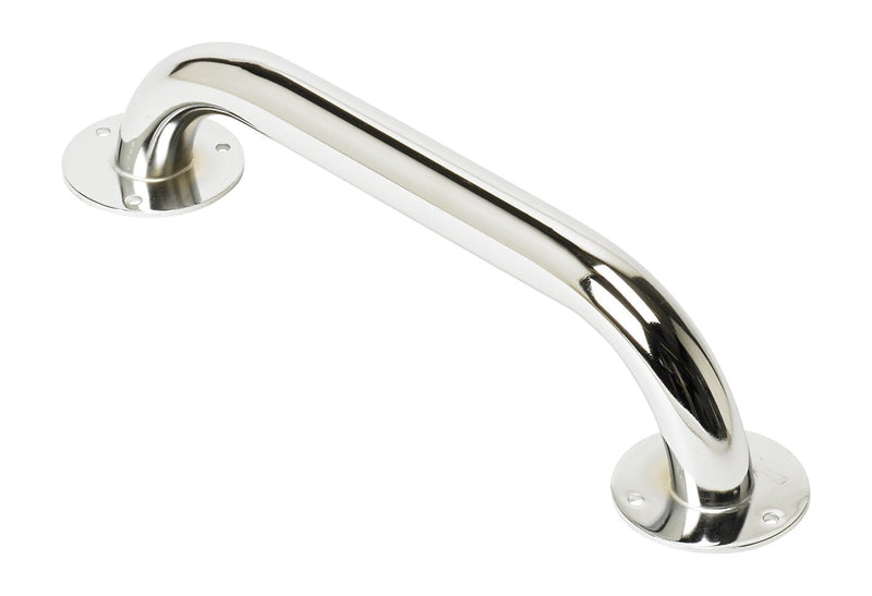 Homecraft Steel Ringwood Grab Bar, Safety Rail and Mobility Aid for Bathroom and Shower, Elderly, Disabled, Indoor and Outdoor Attachment , Chrome or White Expoxy Finish 12" Single - NewNest Australia