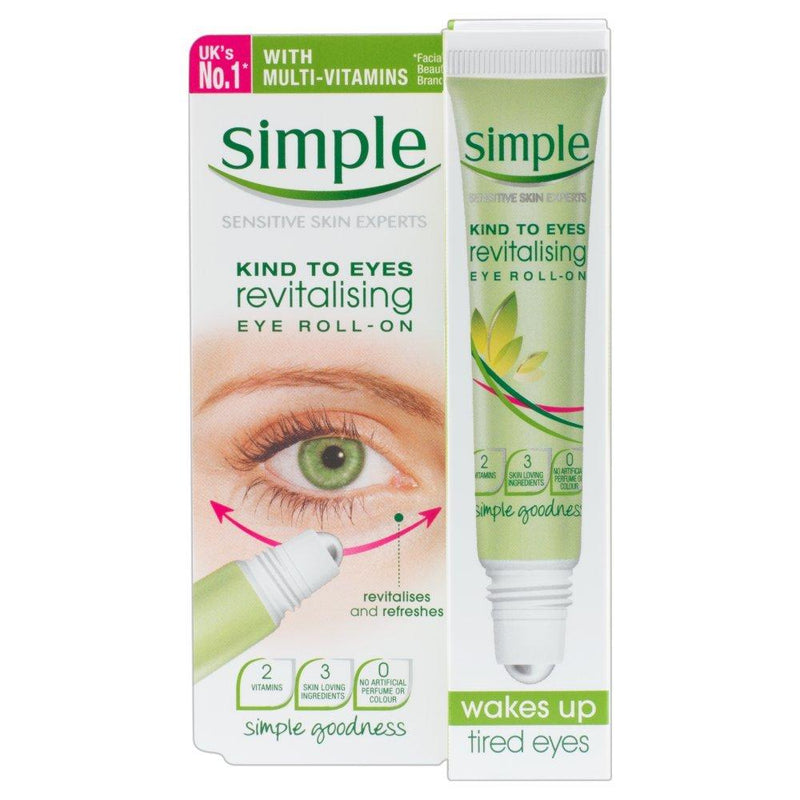 Simple Kind To Eyes Revitalising Eye Roll On 15 ml Pack of 1 - NewNest Australia