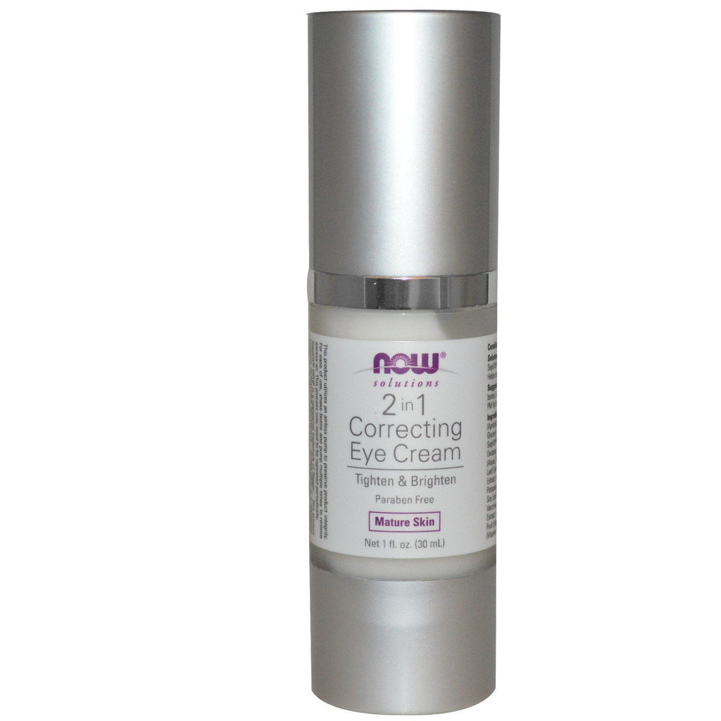 Now Foods 2 in 1 Correcting Eye Cream, 30ml - NewNest Australia