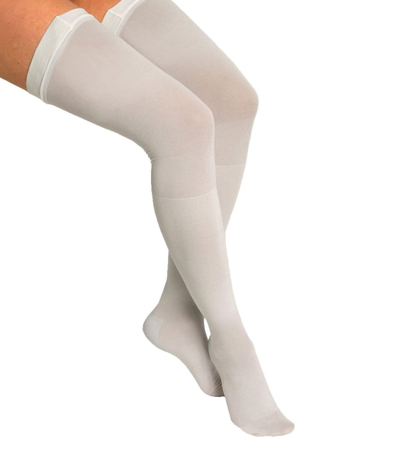 ITA-MED Anti Embolism Thigh Highs for Men & Women, 18 mmHg Light Compression Stockings w/Opening, Medical Orthopedic Support socks for Varicose Veins, Edema, Swelling, Soreness, Pains, and Aches, S Small - NewNest Australia