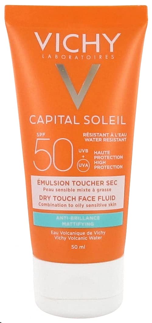 Vichy Capital Soleil Mattifying Face Dry Touch Sun Cream SPF 50, 50 ml 50 ml (Pack of 1) - NewNest Australia