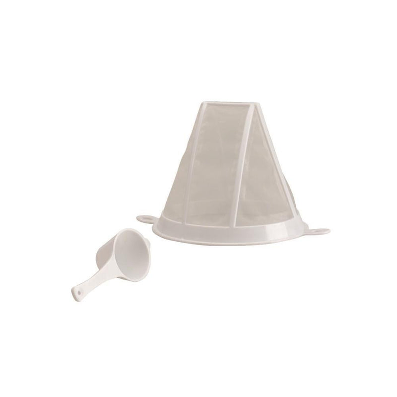 IBILI Coffee Filter and Spoon, White, 12.5 x 12.5 x 10 cm - NewNest Australia