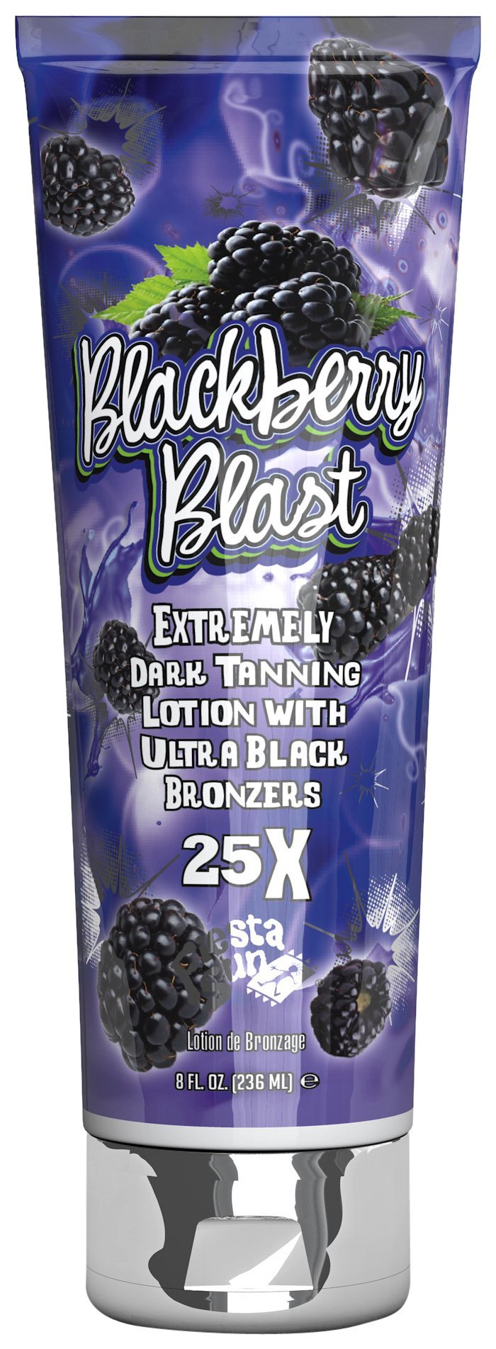 Fiesta Sun Blackberry Blast Extremely Dark Tanning Lotion with Ultra Black Bronzer 236ml 236 ml (Pack of 1) - NewNest Australia