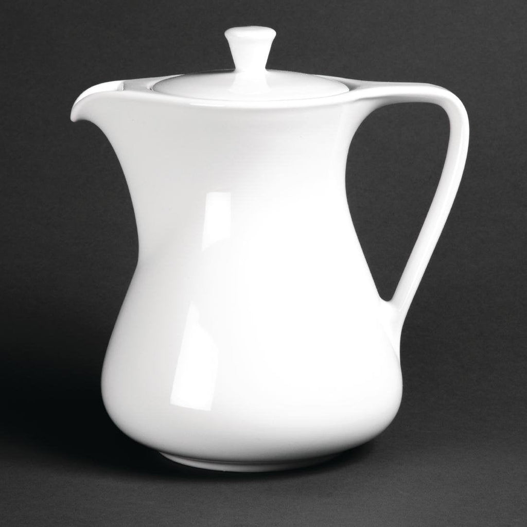 Royal Porcelain P0236 Coffee Pots 1.05Ltr Classic White Espresso Jugs Restaurant - NewNest Australia