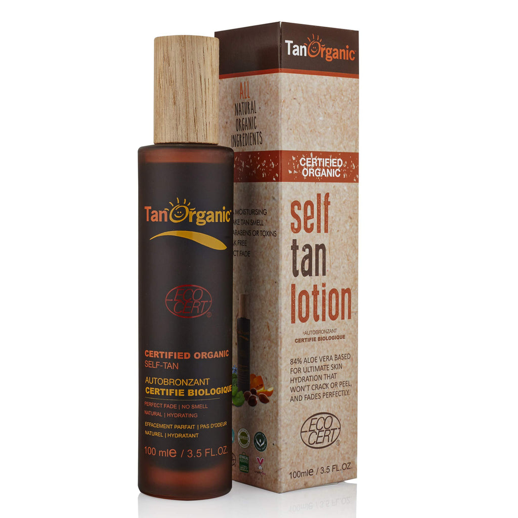 TanOrganic Self Tanning Lotion Fake Tan Certified Organic Natural Vegan 100ml - NewNest Australia