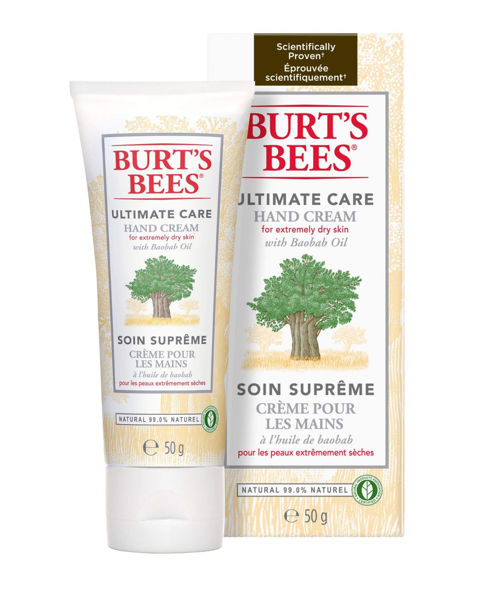 Burt's Bees Natural Ultimate Care Moisturising Hand Cream Tube, 50 g (Packaging may vary) - NewNest Australia