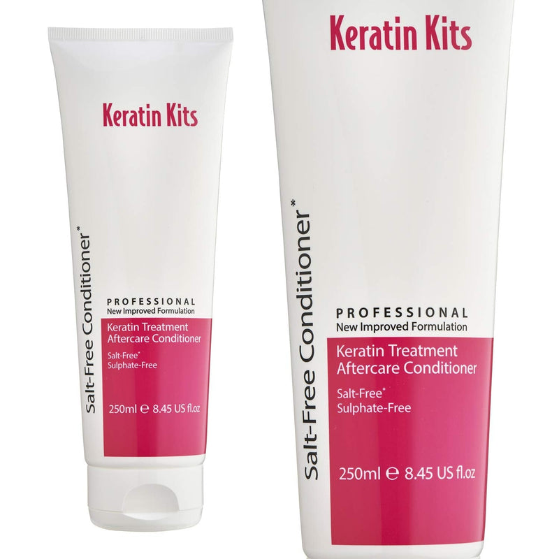 Keratin Kits Pro Pure Salt & Sulfate-Free (No SLS, SLE, ALSS) NEW FORMULATION, Aftercare Conditioner for Extensions & to Prolong Keratin Treatments 250ml, Vegan. - NewNest Australia