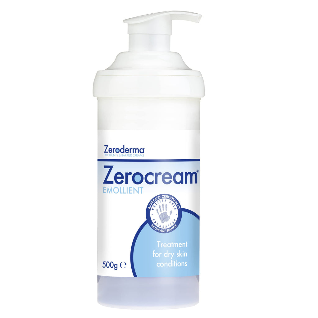 Zeroderma Zerocream Emollient 500g, For Dry Skin, Eczema and Dermatitis, Dry Skin Moisturiser, Helps Restore The Skin Barrier - NewNest Australia