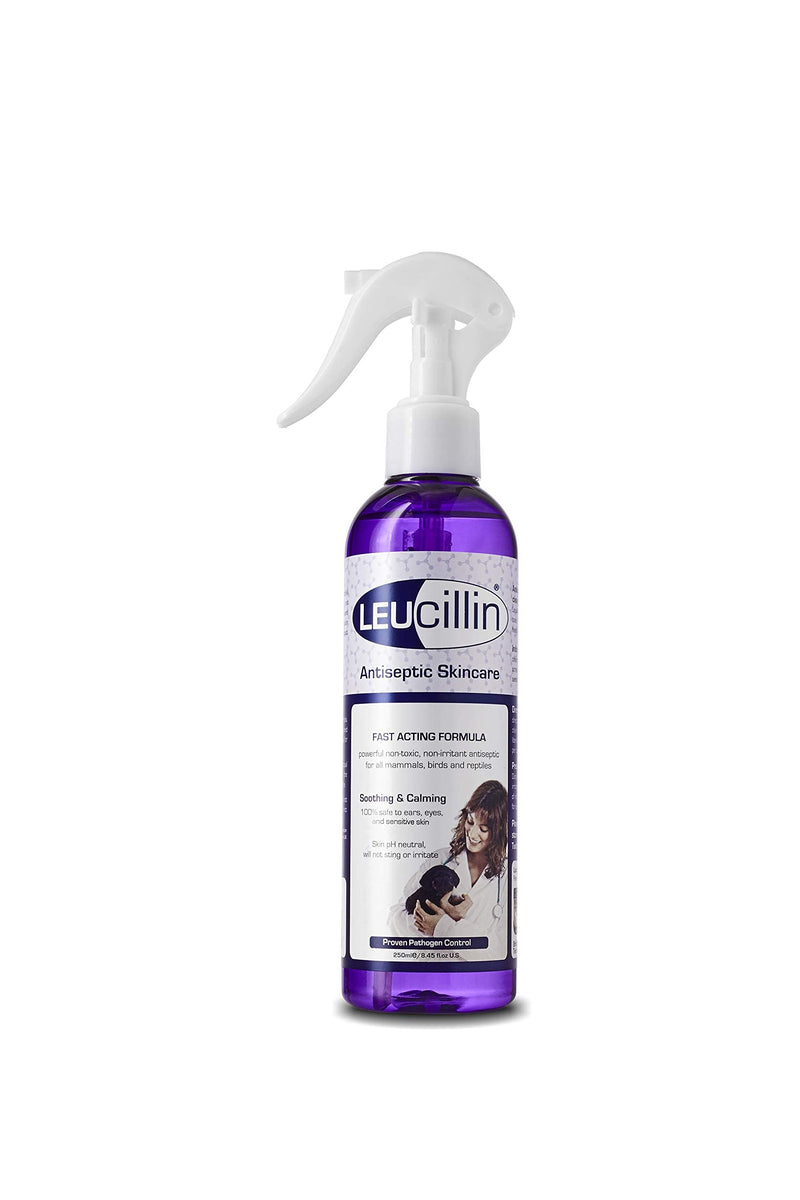 Leucillin Natural Antiseptic Spray | Antibacterial, Antifungal & Antiviral | for Dogs, Cats and All Animals | for Itchy Skin, Minor-wound Care and All Skin Care Health | 250ml - NewNest Australia
