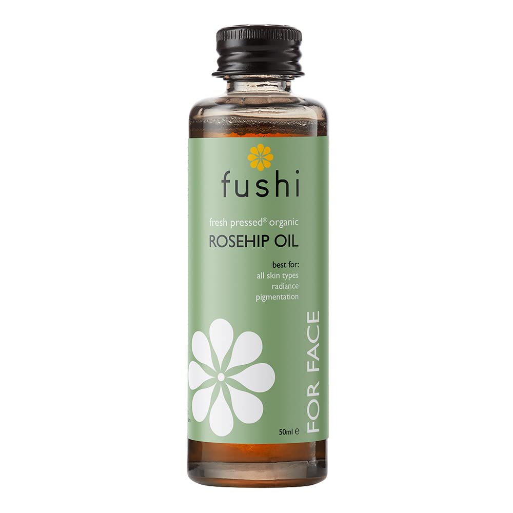 Fushi Organic Rosehip Seed Oil | Min Vitamin E 18.3 Mcg/G | Fresh-Pressed | Best For Scars, Fine Lines & Stretch Marks | Ethical & Vegan Society Approved | Manufactured In The Uk, 50 ml 50 ml (Pack of 1) - NewNest Australia