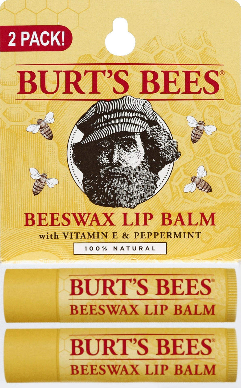 Burt's Bees Beeswax Lip Balm Tube (Pack of 2) - NewNest Australia