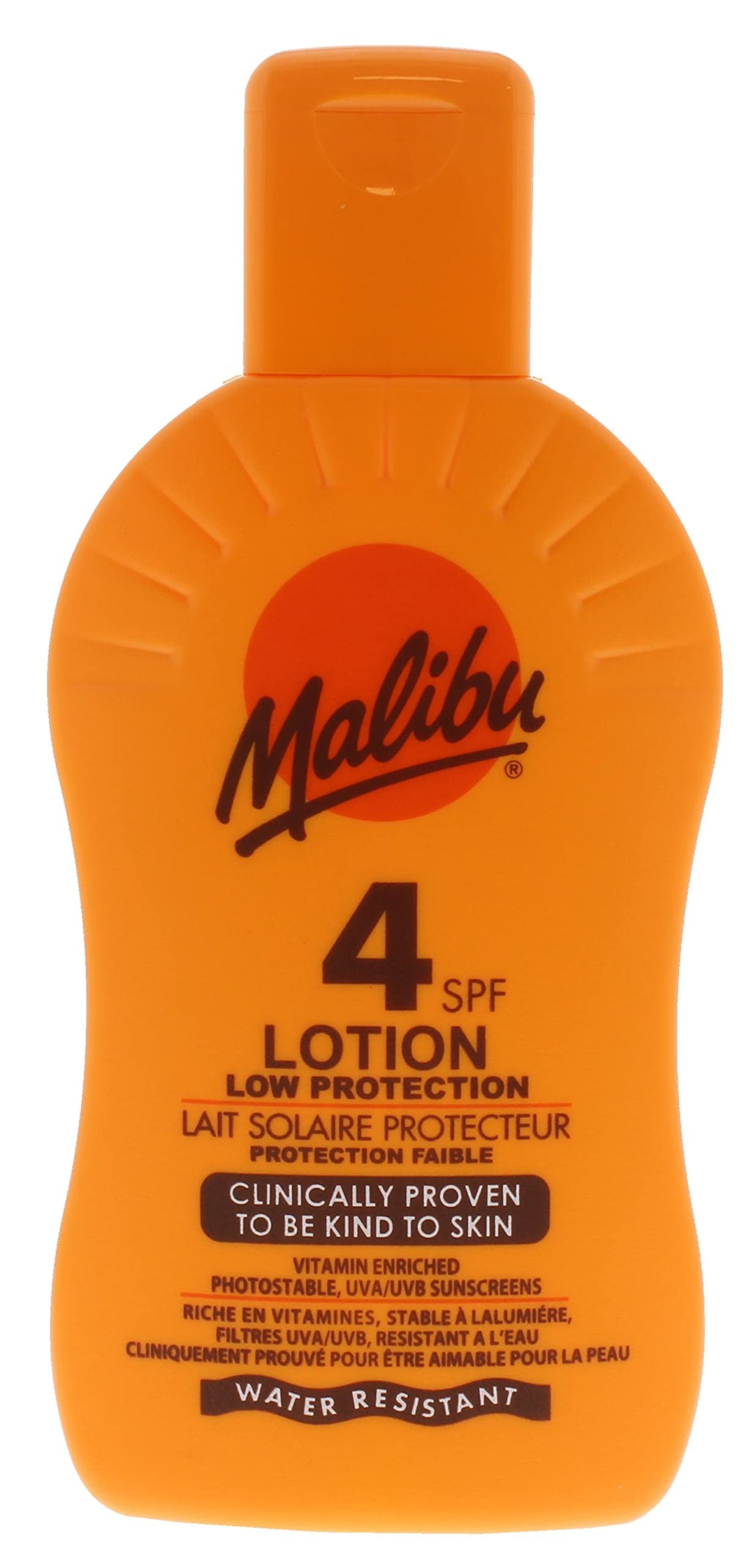 Malibu Low Protection Water Resistant Vitamin Enriched SPF 4 Sun-Screen Lotion, 200ml 200 ml (Pack of 1) - NewNest Australia