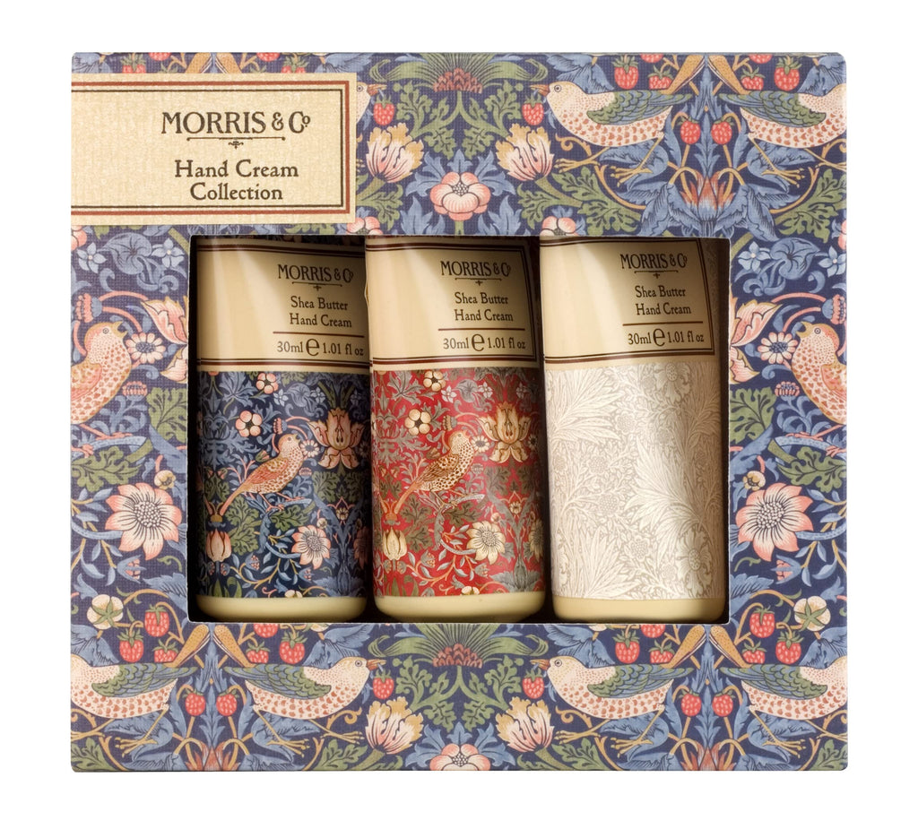 Morris & Co. Beauty Strawberry Thief Shea Butter Hand Cream Collection Gift Set, 3 x 30 ml - NewNest Australia