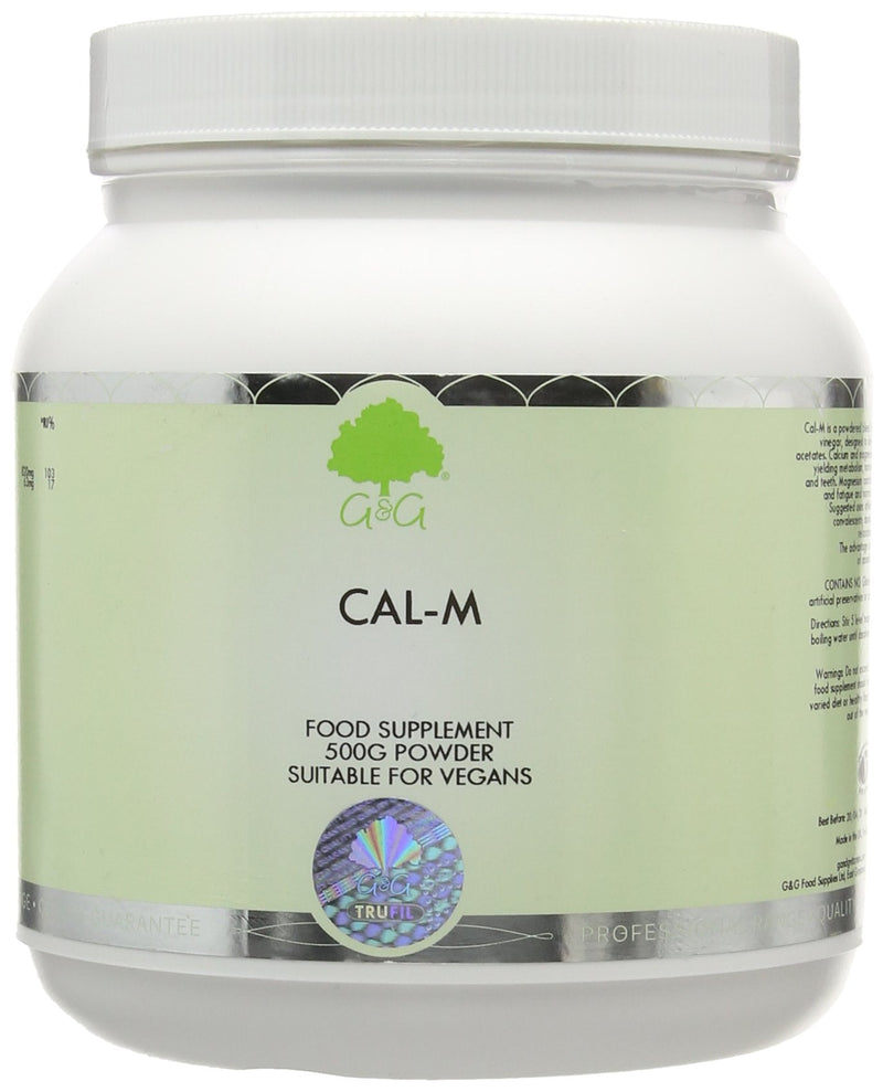 Cal-M Powder | 500g tub | Calcium & Magnesium Blend with Cider Vinegar | Cal-mag Drink Powder | Calcium & Magnesium as Mineral Acetates | G&G Vitamins - NewNest Australia