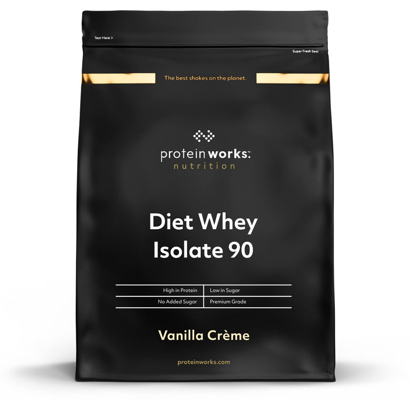 Protein Works - Diet Whey Isolate 90 Protein Powder | Low Fat & Low Calorie | Ultra Pure Shake | Supports Dieting & Weight Loss | Vanilla Crème | 500 g 500 g (Pack of 1) - NewNest Australia