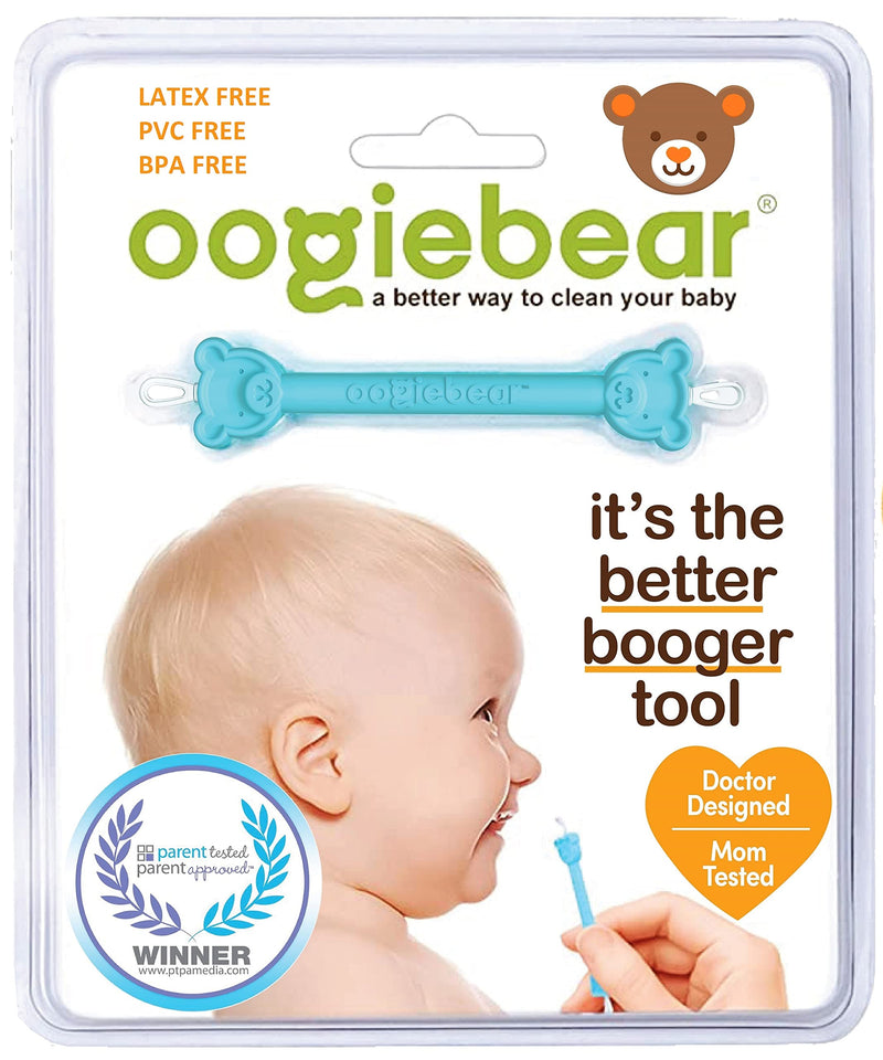 oogiebear - Nose and Ear Gadget. Safe, Easy Nasal Booger and Ear Cleaner for Newborns and Infants. Dual Earwax and Snot Remover. Aspirator Alternative 1 blue oogiebear blue booger picker - NewNest Australia