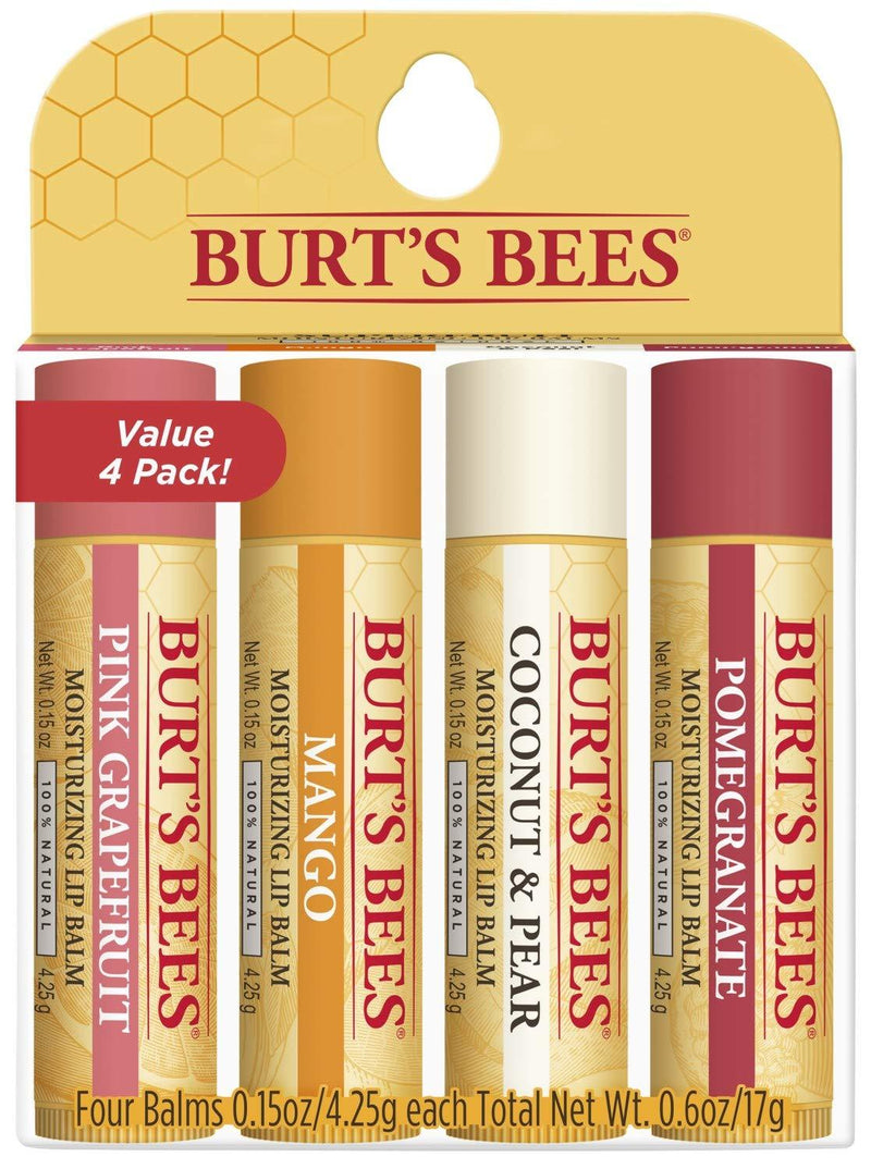 Burt's bees 2578 100% natural lips balm, 4 pieces - NewNest Australia