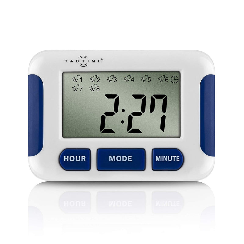 TabTime Timer, Electronic Pill Reminder with 8 Alarms per Day, Essential for Parkinson's Patients - Daily Pill Reminder - Battery Operated Medication Aid - NewNest Australia