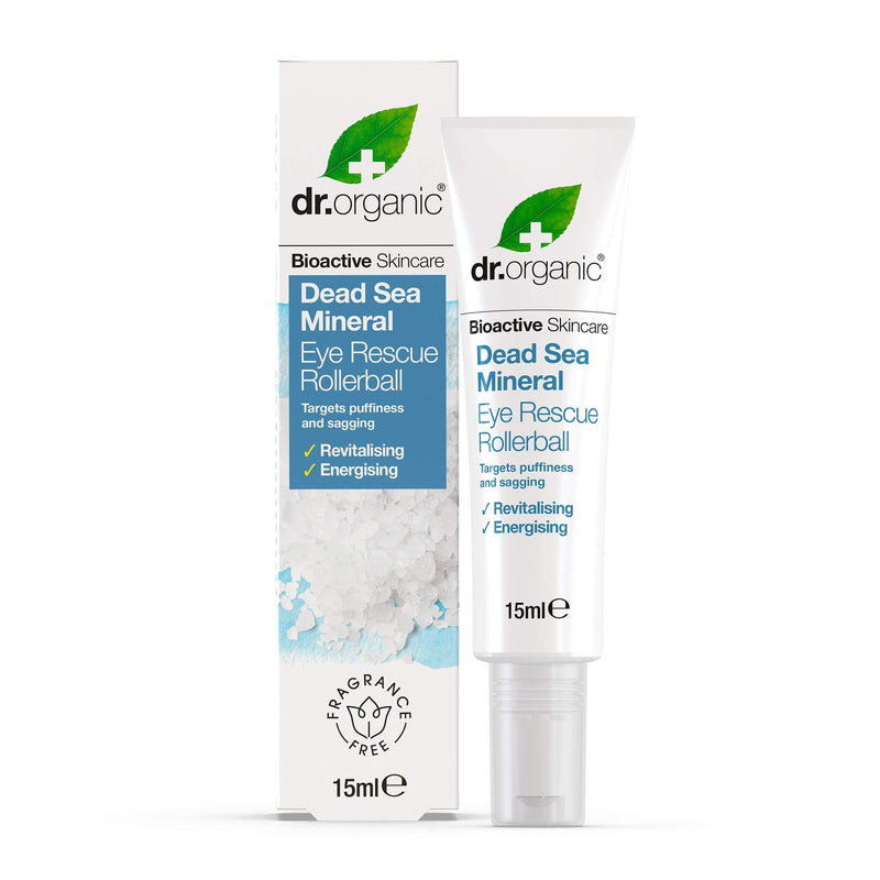 Dr Organic Dead Sea Mineral Eye Rescue Rollerball 15ml - NewNest Australia