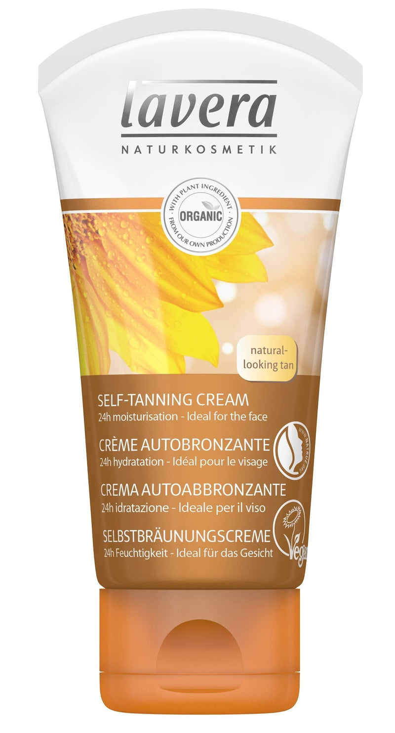 lavera Self-Tanning Cream - Ideal for the face ✔ with organic macadamia oil and organic sunflower oil ✔ vegan ✔ natural tan ✔ natural skin care (1x 50 ml) - NewNest Australia