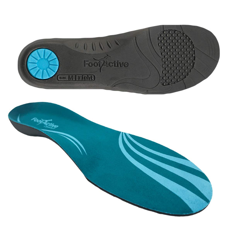 FootActive Comfort Insoles | The Original | Physio Recommended Orthotic Arch Support Insoles for Heel Pain, Heel spur, Plantar Fasciitis, Knee Pain and Back Pain 3/4.5 UK - NewNest Australia