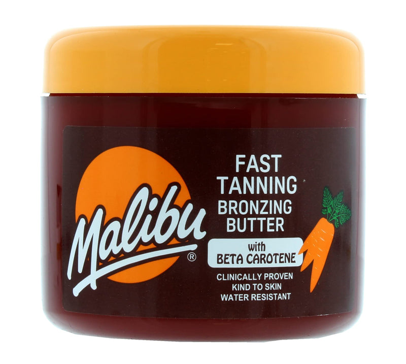 Malibu Fast Tanning Water Resistant Bronzing Body Butter with Beta Carotene, 300ml - NewNest Australia