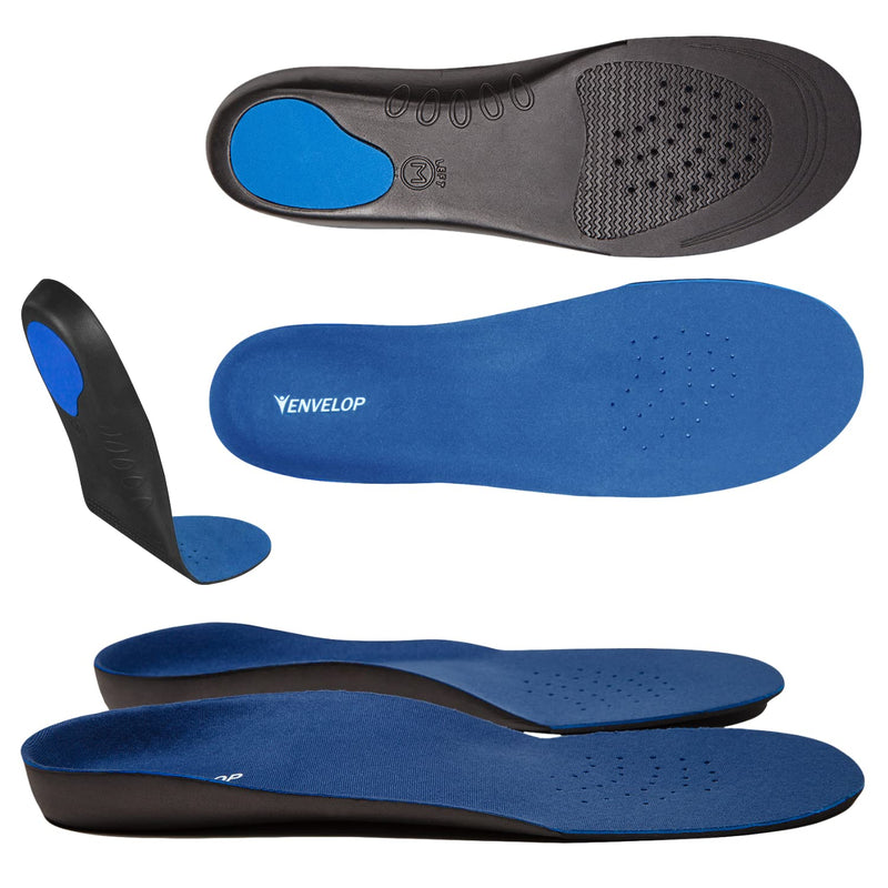 Envelop Full Length Orthotic Insoles - Foot Comfort for Men and Women - Shoe Insert for Plantar Fasciitis Pain Relief US Men's (11.5 - 13.5) Women's (13 - 15) US Men's (11.5 - 13.5) Women's (13 - 15) - NewNest Australia