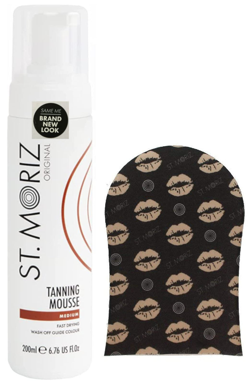 St Moriz Instant Self Tanning Mousse Medium with St Moriz Tanning Mitt 200ml - NewNest Australia