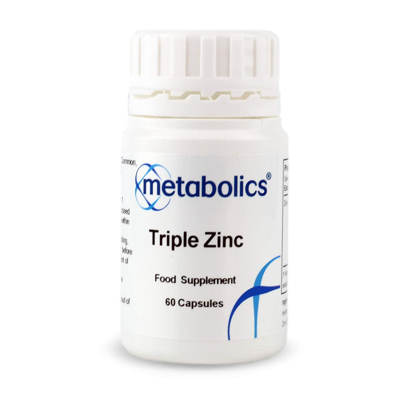 Triple Zinc Complex by Metabolics | Supporting A Healthy Immune System | Zinc Supplement Containing Zinc Picolinate, Zinc Citrate & Zinc Sulfate | 26.5mg Per Capsule — Additive Free - NewNest Australia
