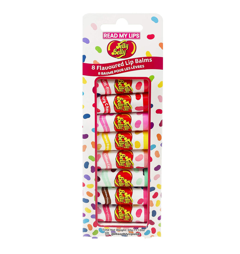 Read My Lips Jelly Belly Lip Balm, Party - 8-Piece - NewNest Australia