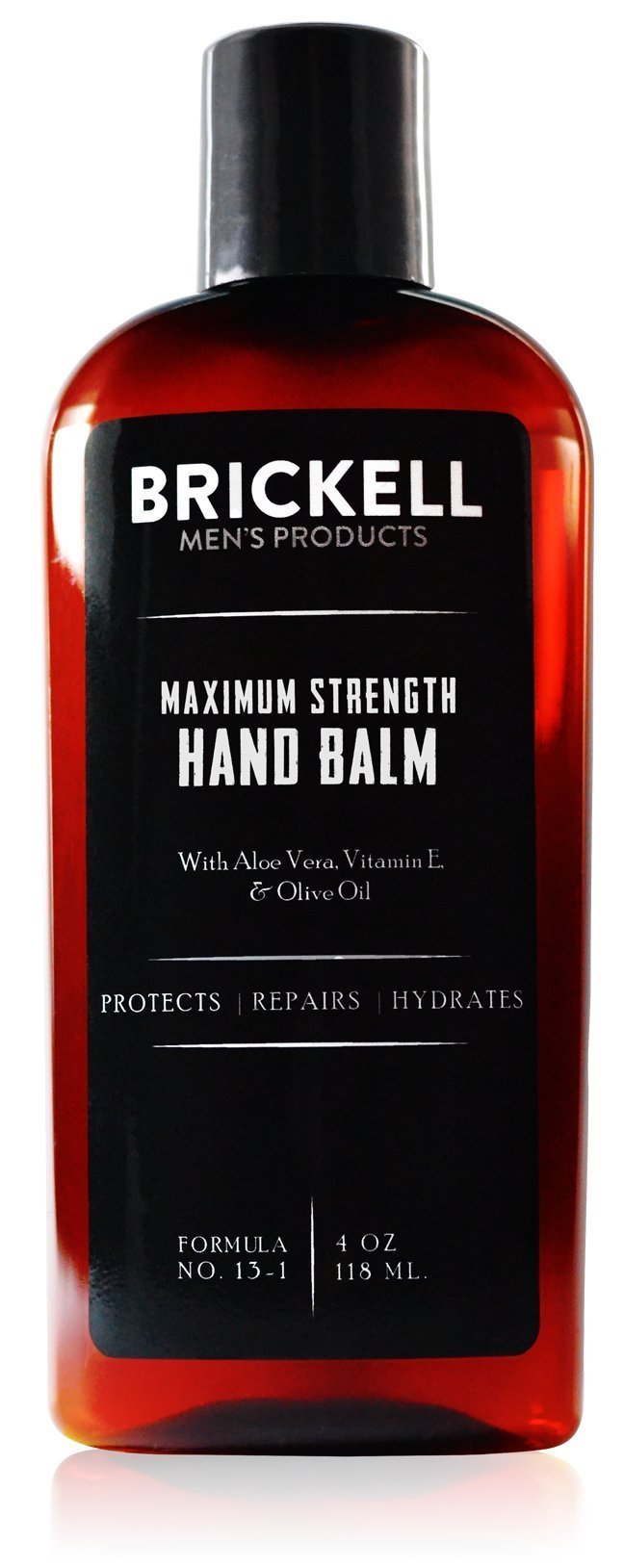 Brickell Men's Maximum Strength Hand Lotion for Men, Natural and Organic Fast-Absorbing Hand Lotion with Vitamin E, Shea Butter, and Jojoba, 118 ml, Scented - NewNest Australia