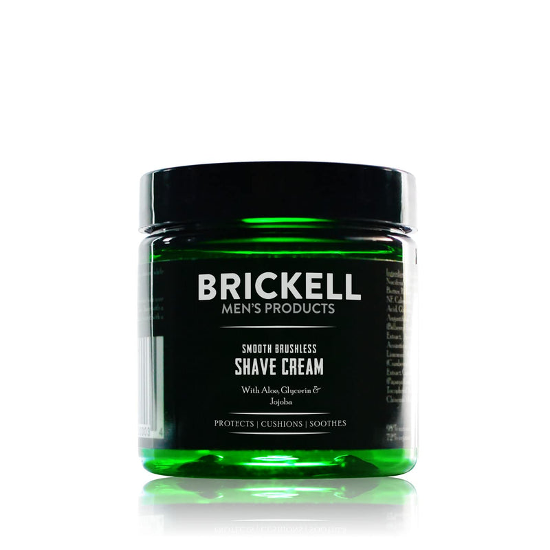 Brickell Men's Smooth Brushless Shave Cream for Men, Natural and Organic Smooth Shaving Lotion to Fight Nicks, Cuts and Razor Burn, 59 mL, Scented 59 ml (Pack of 1) - NewNest Australia