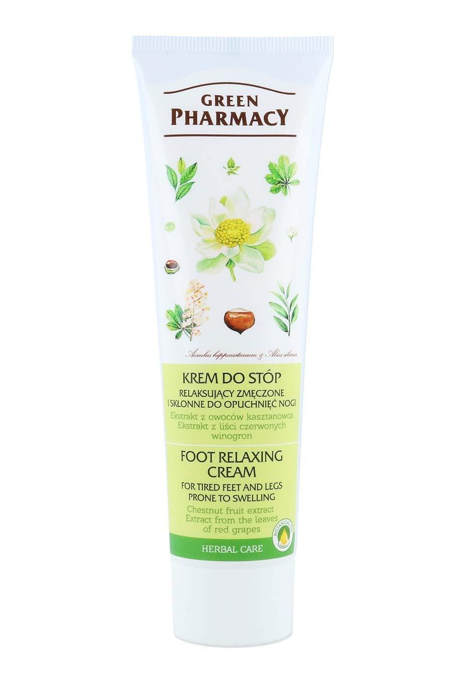 Foot-Cream for Relaxing Tired and Swollen Legs with Extracts of Chestnut-Fruit & Red Grape Leaves – Cruelty-Free / Free from Parabans & Artificial Colouring – 75ml + 25ml Gratis - NewNest Australia