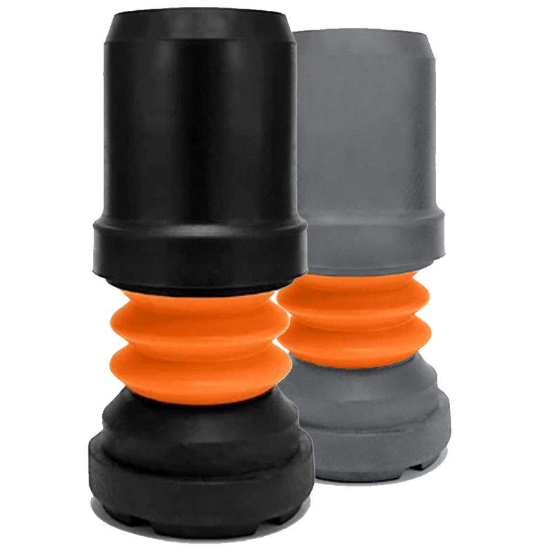 Flexyfoot Shock Absorbing Walking Stick Ferrule – Choice of Ferrule Sizes & Colours Available Here – Improves Grip, Improves Safety, Reduces Slips, Reduces Shock – 16mm Black 16 mm - NewNest Australia