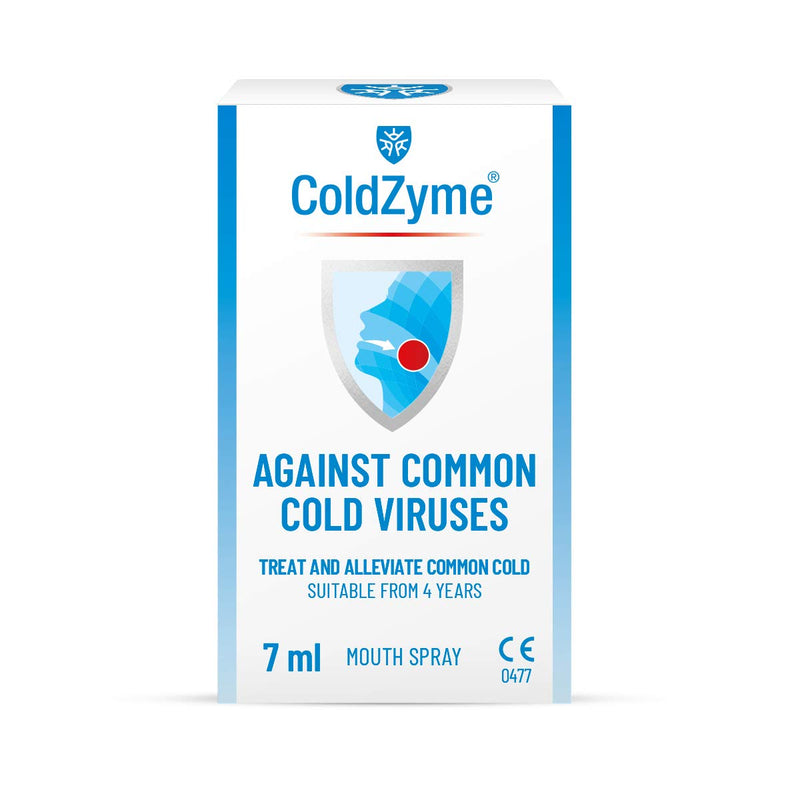 ColdZyme Mouth & Throat Spray (Not Nasal Spray) - Cold Virus Treatment & Symptom Relief - Use at First Signs of a Cold - Menthol Flavour 7ml 7 ml (Pack of 1) - NewNest Australia