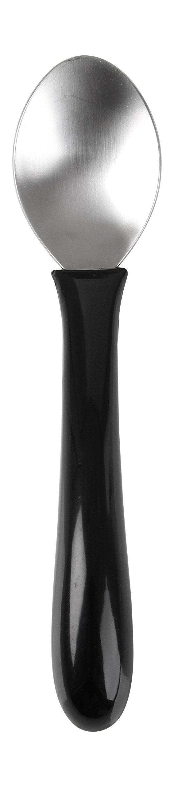 Homecraft Caring Cutlery, Black Handle Spoon (Eligible for VAT Relief in the UK) Ergonomic Stainless Steel Eating Utensil, Silverware for Weak Grip, Restricted Movement, Elderly, Disabled, Handicapped Knife, fork, spoon, teaspoon, set - NewNest Australia