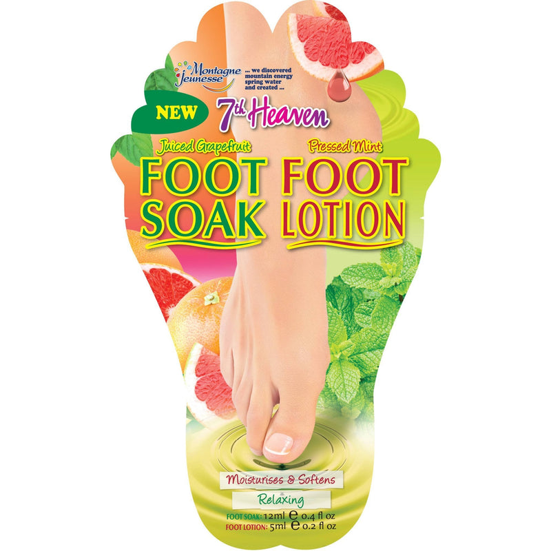 7th Heaven Foot Soak 12ml And Foot Lotion 5ml - NewNest Australia